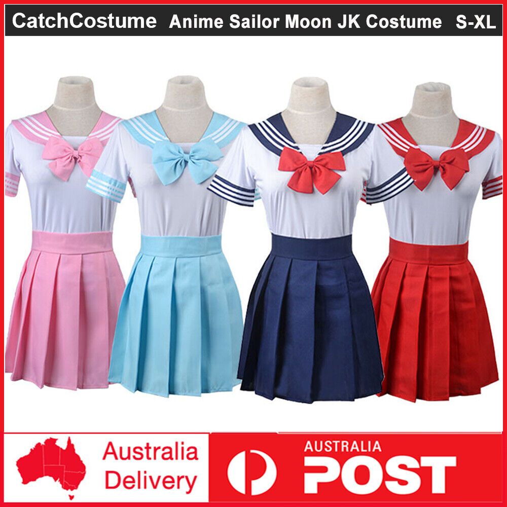 Anime Sailor Moon JK Cosplay Costume Japanese High School Uniform Pleated Skirt  | eBay | eBay US