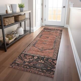 Chantille Machine Washable Indoor/Outdoor Abstract ACN1727 Terracotta 2 ft. 3 in. x 7 ft. 6 in. R... | The Home Depot