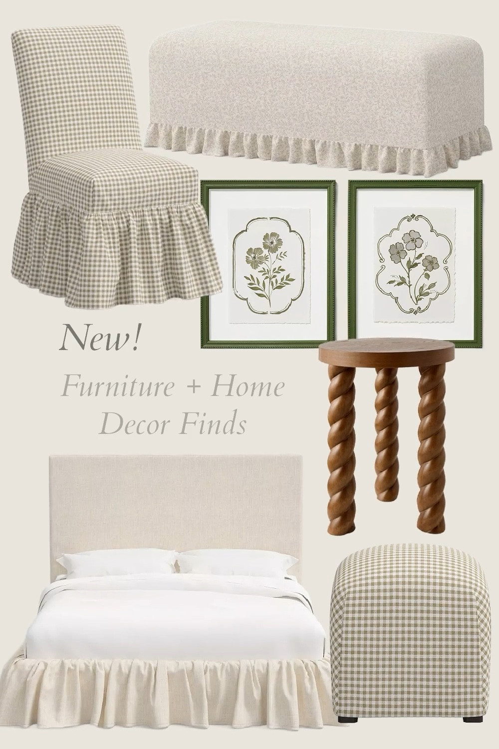 Some gorgeous new furniture and home decor found at Target! Artwork, wall decor, bench, ottoman, upholstered bed, side table, accent table, end table, nightstand, chair, armchair, home office, bedroom, guest room, vintage style, cottage decor, organic #LTKWatchNow

#LTKSeasonal #LTKStyleTip #LTKHome