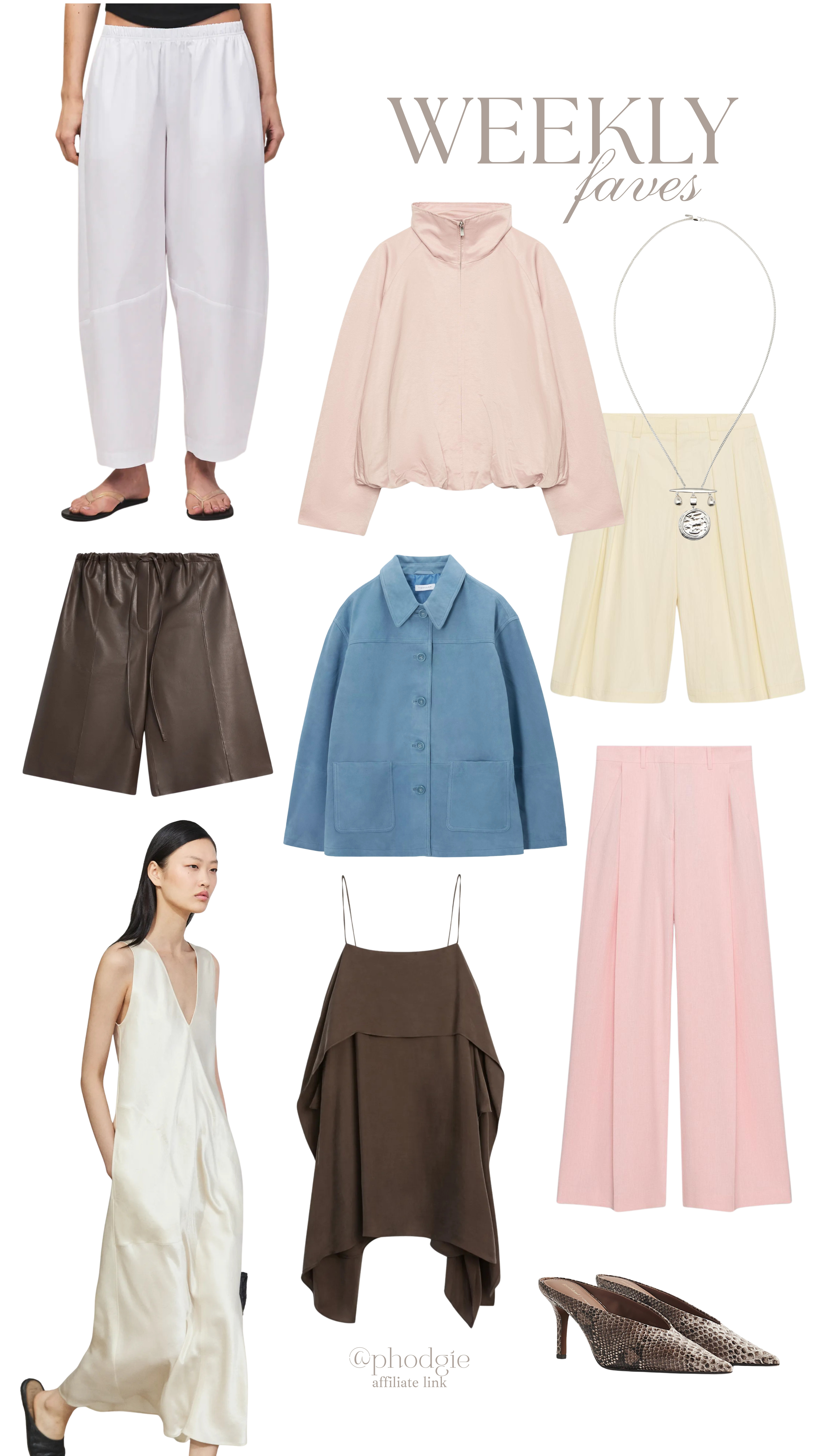 Your weekly favourites 🤎

bermuda shorts, suede jacket, bomber jacket, mules, tailored trousers, satin dress, early autumn, barrel leg trousers 

 #LTKsummer #LTKautumn #LTKdresses