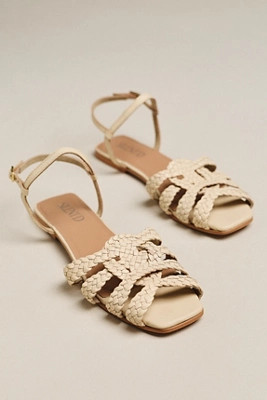 Silent D Dessma Woven Ankle-Strap Sandals | Anthropologie (US)