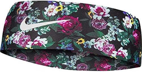 Nike Women`s Fury Dri-Fit Printed Headband (One Size, Black(N00020049-923)/White) | Amazon (US)