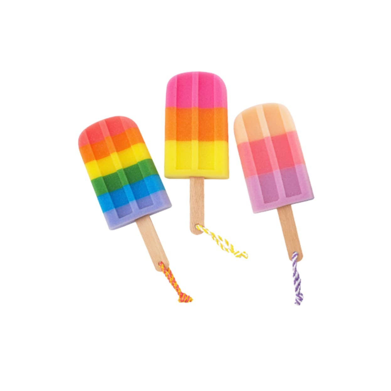 Lurrose Ice Cream Shower Sponge: 3pcs Ice Cream Bath Loofah - Cute Shower Sponge - Loofah Popsicl... | Amazon (US)