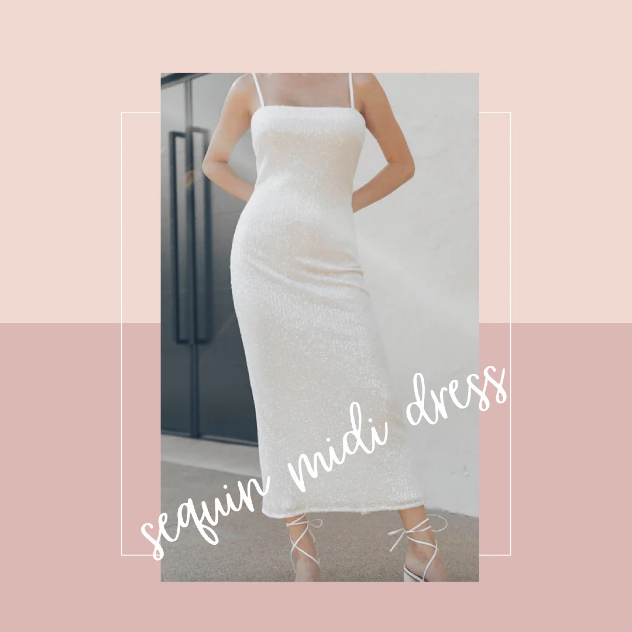 Can we talk about how beautiful this spaghetti strap midi dress is?? This is so stunning and classic, and if you are a bride, this dress would honestly work for everything: Bach party, rehearsal dinner, bridal shower, or as second reception dress 🙌🏼

#LTKstyletip #LTKwedding