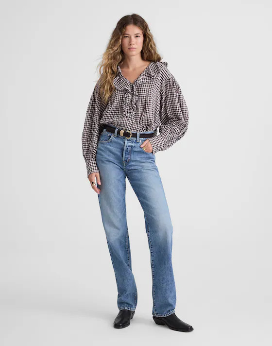 Ruffled Pintuck Top | Madewell