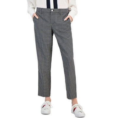 Tommy Hilfiger Womens Plaid Casual Trouser Pants, blue, X-Large | Target