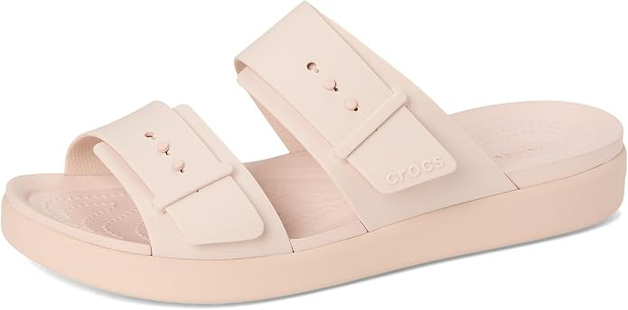 Crocs Women's Brooklyn Buckle Low Sandal | Amazon (US)