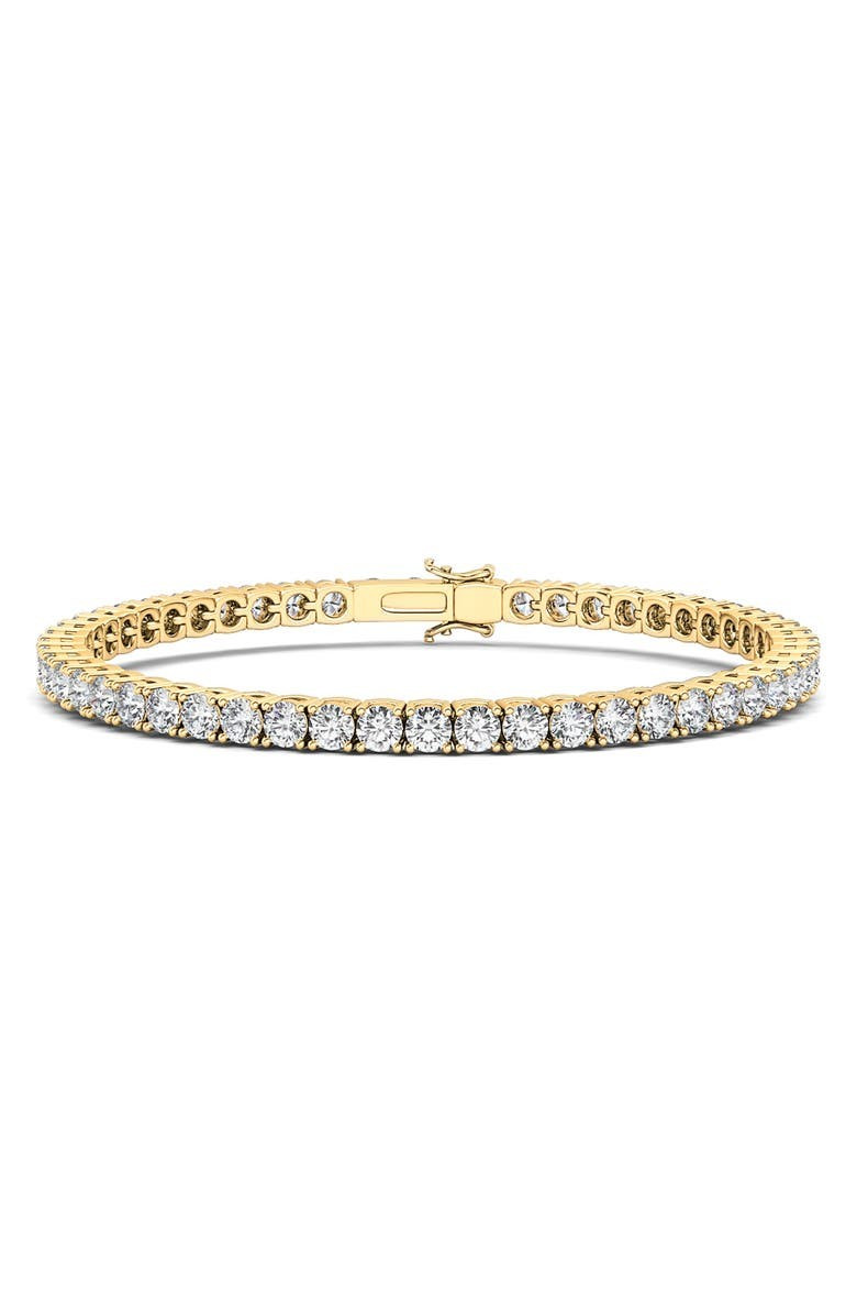 Four-Prong 5CT Lab Created Diamond 14K Gold Tennis Bracelet | Nordstrom | Nordstrom