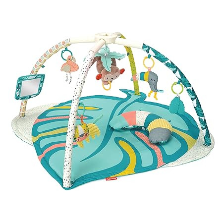 Infantino 4-in-1 Deluxe Twist & Fold Activity Gym & Play Mat, Tropical - Includes linkable Toys, ... | Amazon (US)