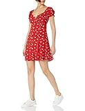 Sugarlips Women's Fever Dream Floral Button Up Babydoll Mini Dress, RED-WHT, Small | Amazon (US)