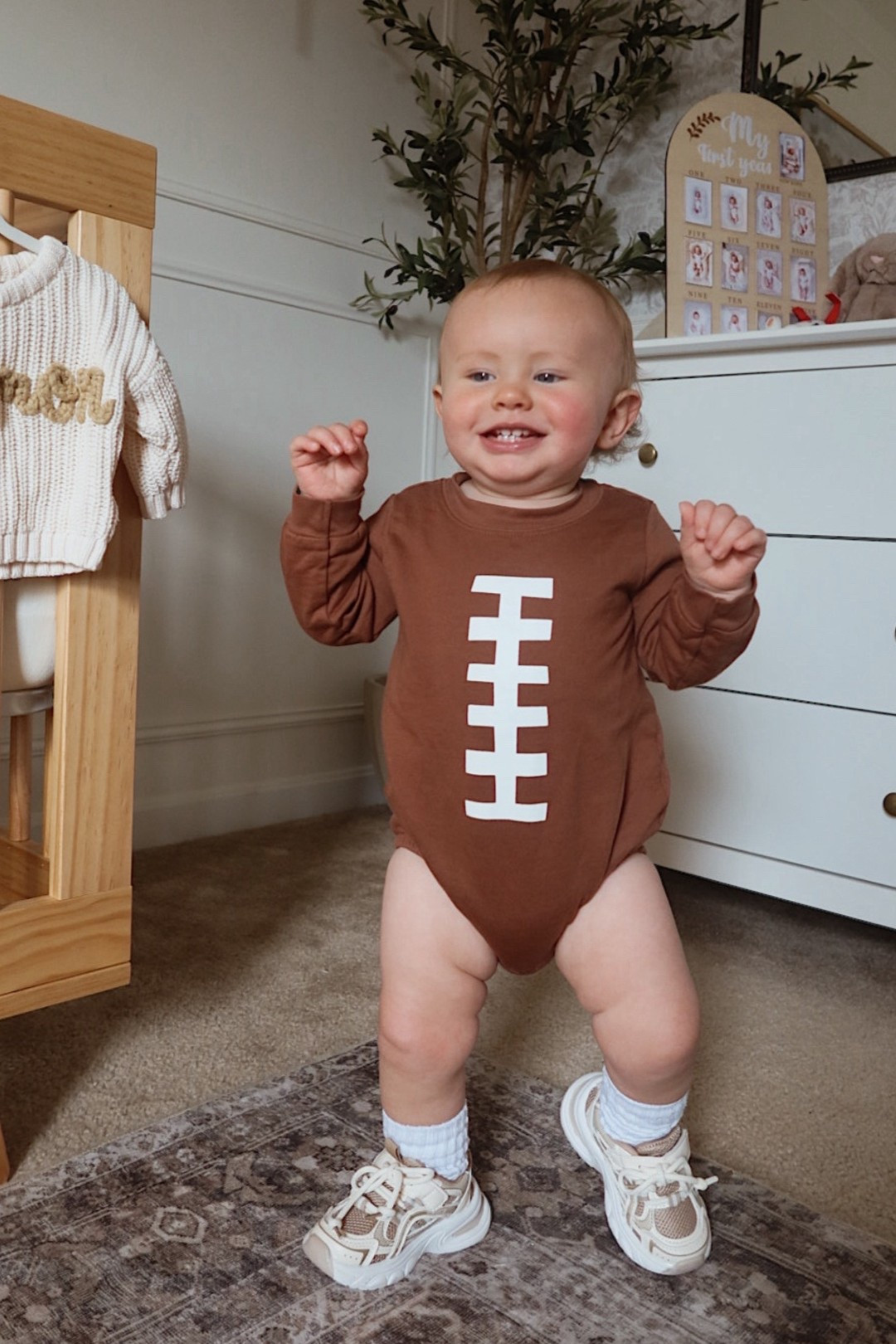The cutest little football romper from Target! 

#LTKBaby #LTKBump #LTKSaleAlert