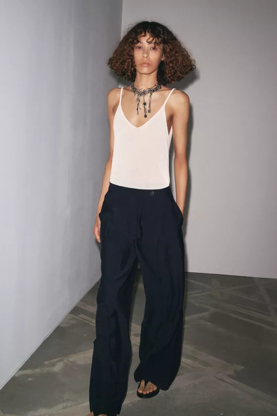 ZW COLLECTION PLEATED PANTS | Zara US