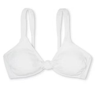Juniors' Ribbed Knot-Front Bralette Bikini Top - Xhilaration™ | Target