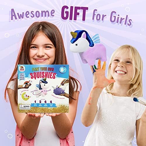 Unicorns Gifts for Girls - Arts and Crafts Paint Your Own Rainbows & Awesomeness Squishies DIY Ki... | Amazon (US)