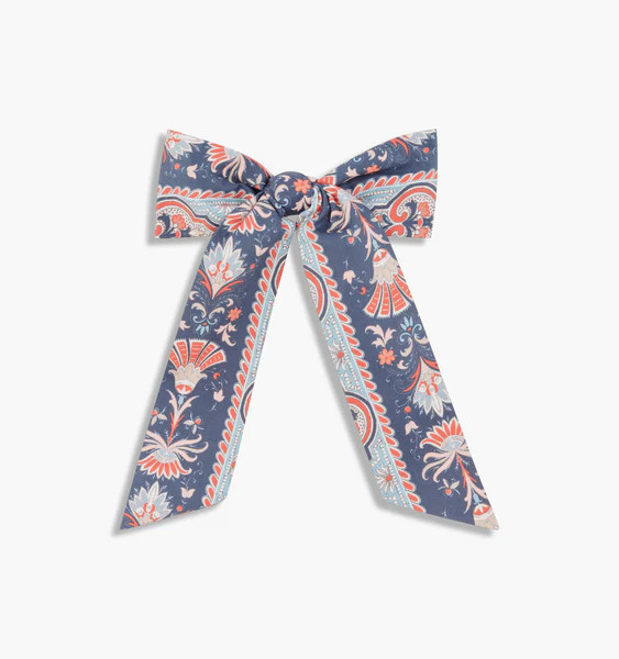 The Belle Bow - Navy Emma Stripe | Hill House Home US