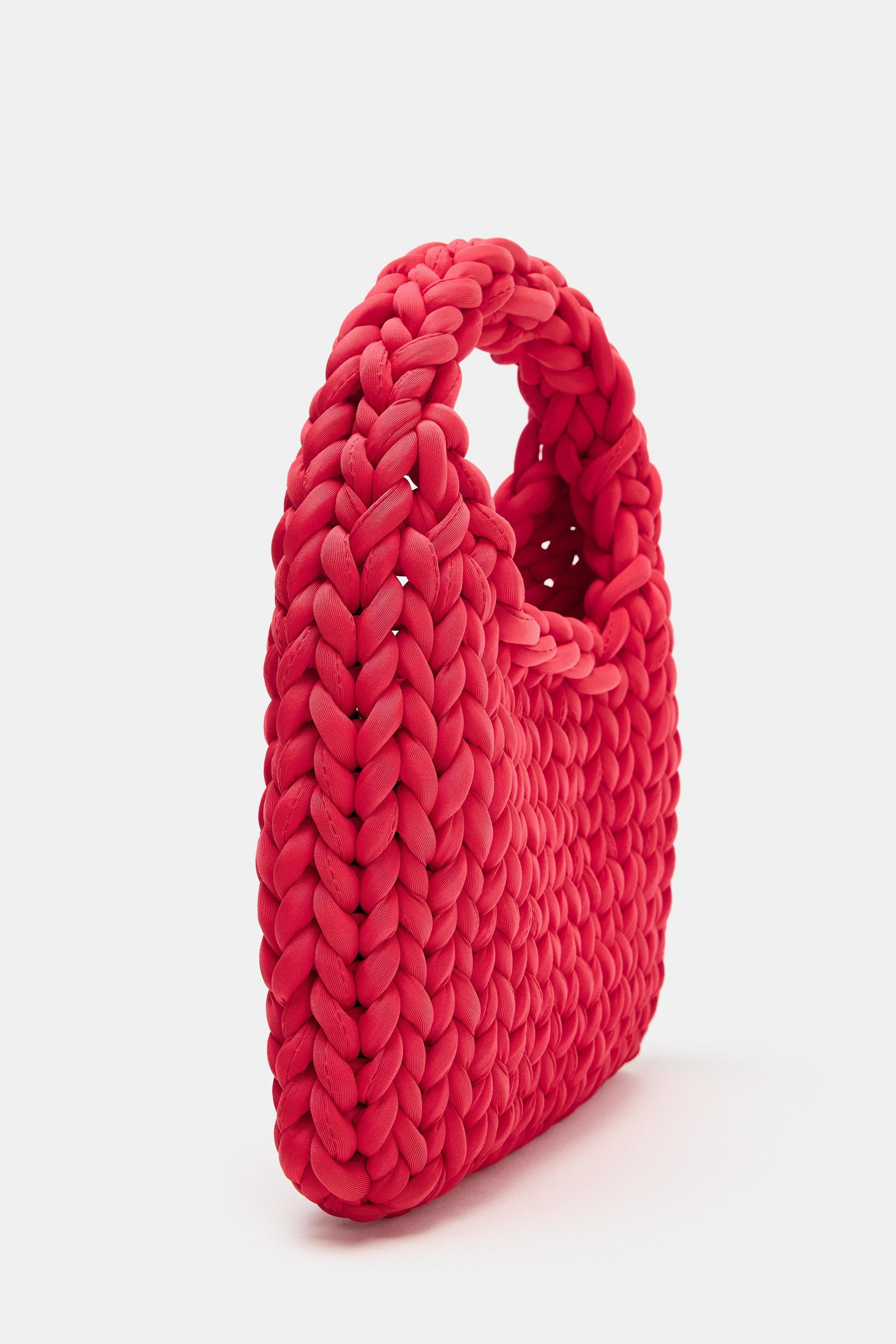 Model height: 178 cmMini handbag with a braided design. Shoulder strap. Removable inner compartme... | Zara UK