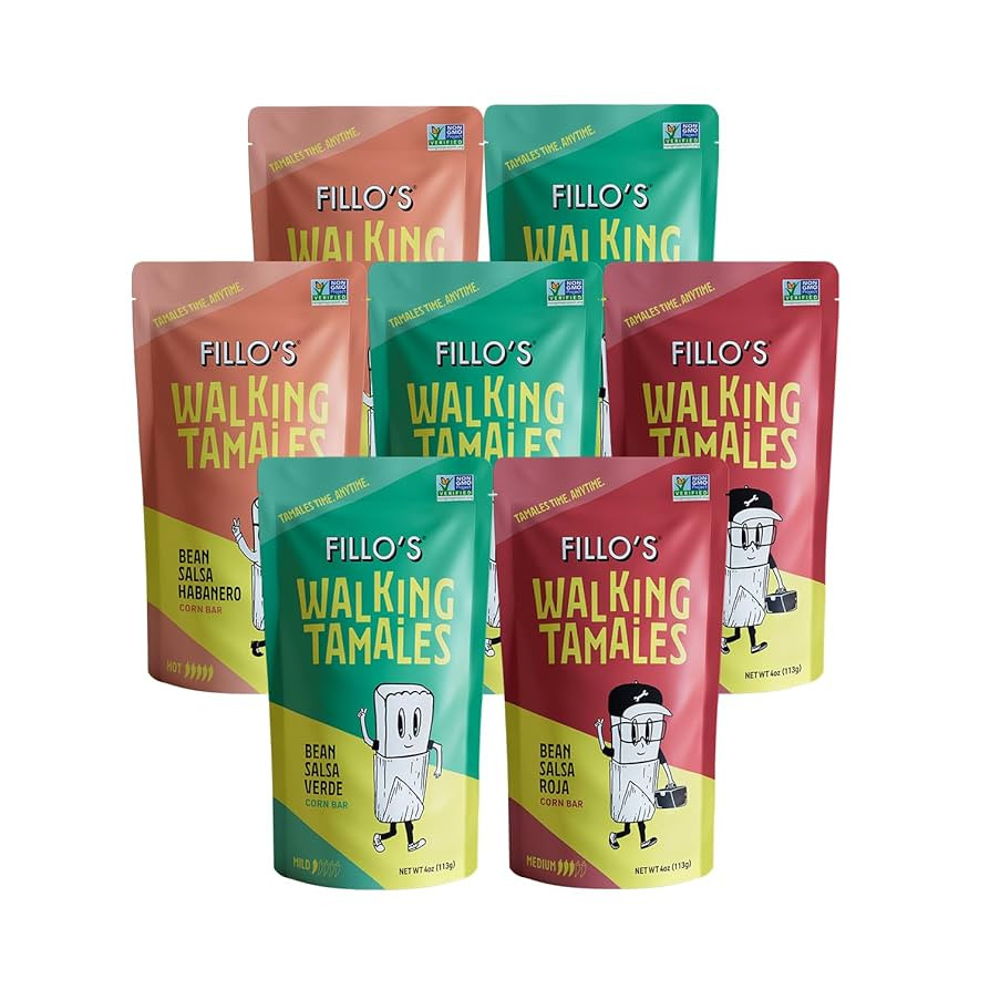 Fillos Walking Tamales Gluten Free Snacks Ready To Eat Vegan Snacks Microwaveable Meal, Gluten Fr... | Amazon (US)