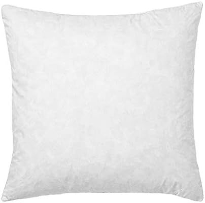 Basic Home 28x28 Euro Throw Pillow Insert-Down Feather Pillow Insert-Cotton Fabric-White. | Amazon (US)