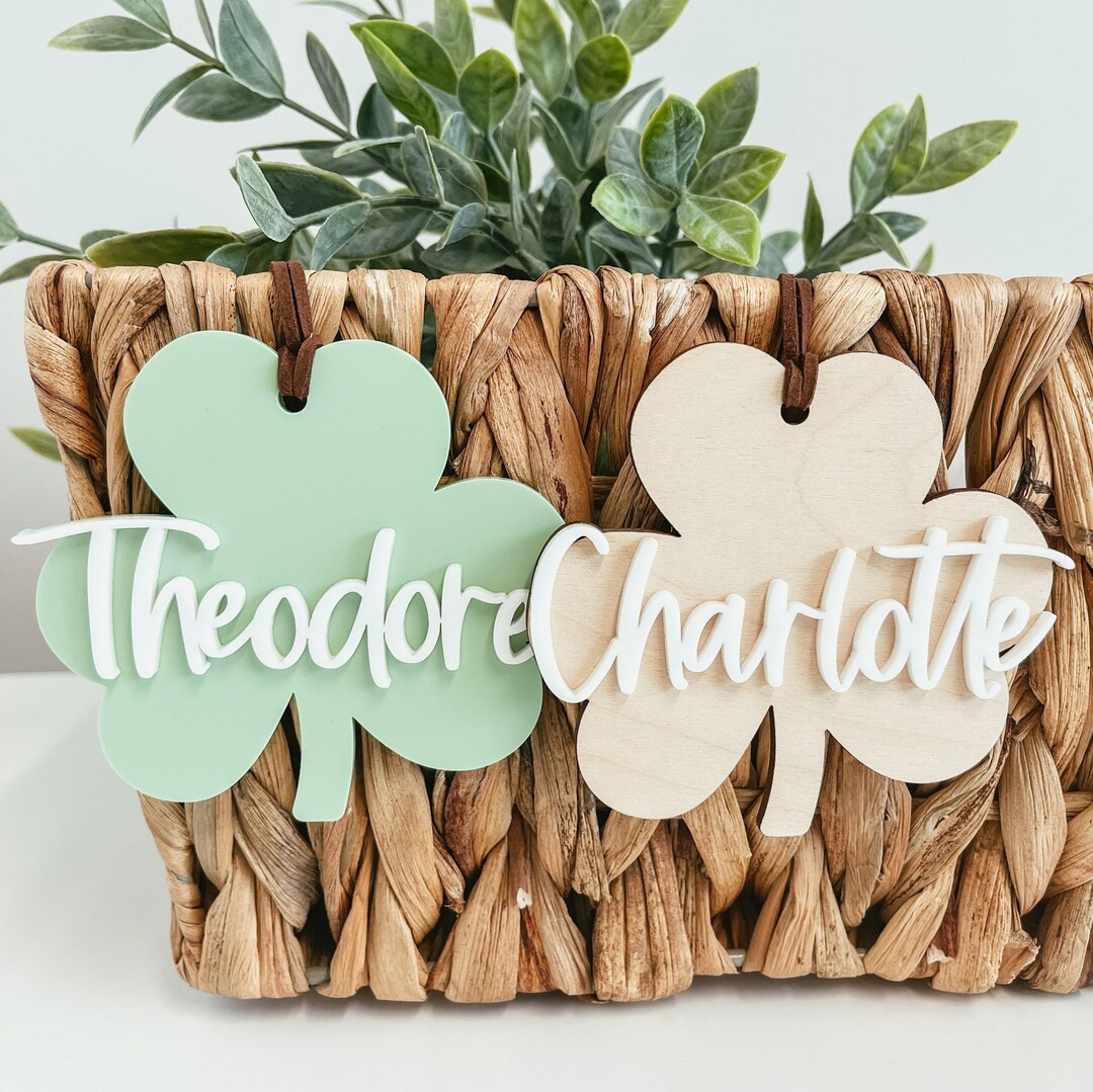 St. Patrick's Day Basket Tag Personalized St. - Etsy | Etsy (US)