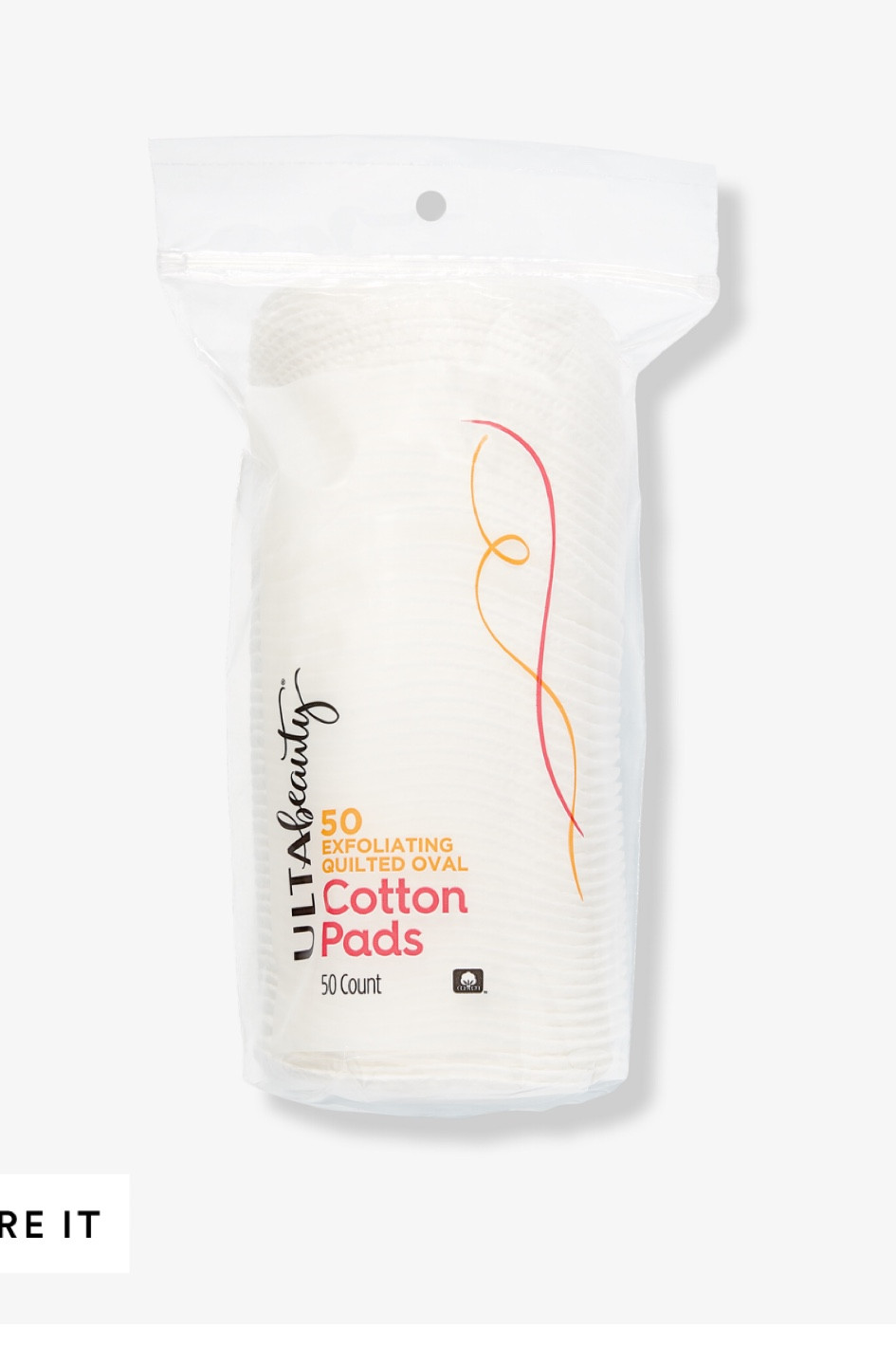 cotton rounds to remove makeup!