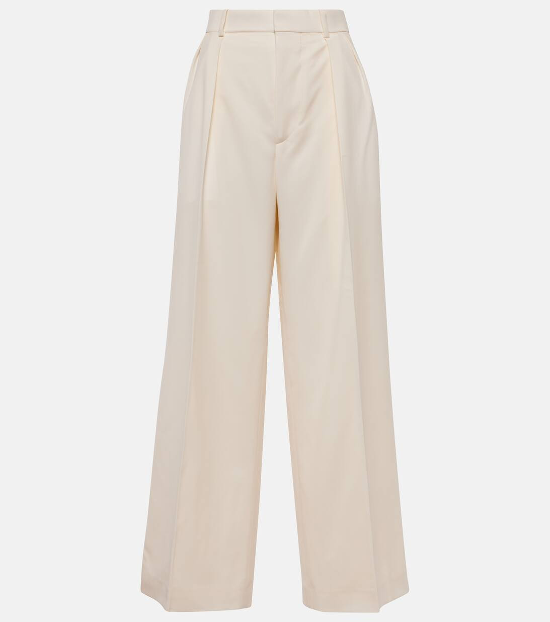 High-rise wool wide-leg pants | Mytheresa (UK)