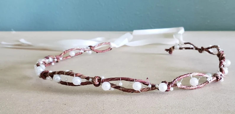 Pearl Head Band, Fairy Crown, Wedding Hair Accessory, Pearl Flower Crown, Bridal Crown - Etsy | Etsy (US)