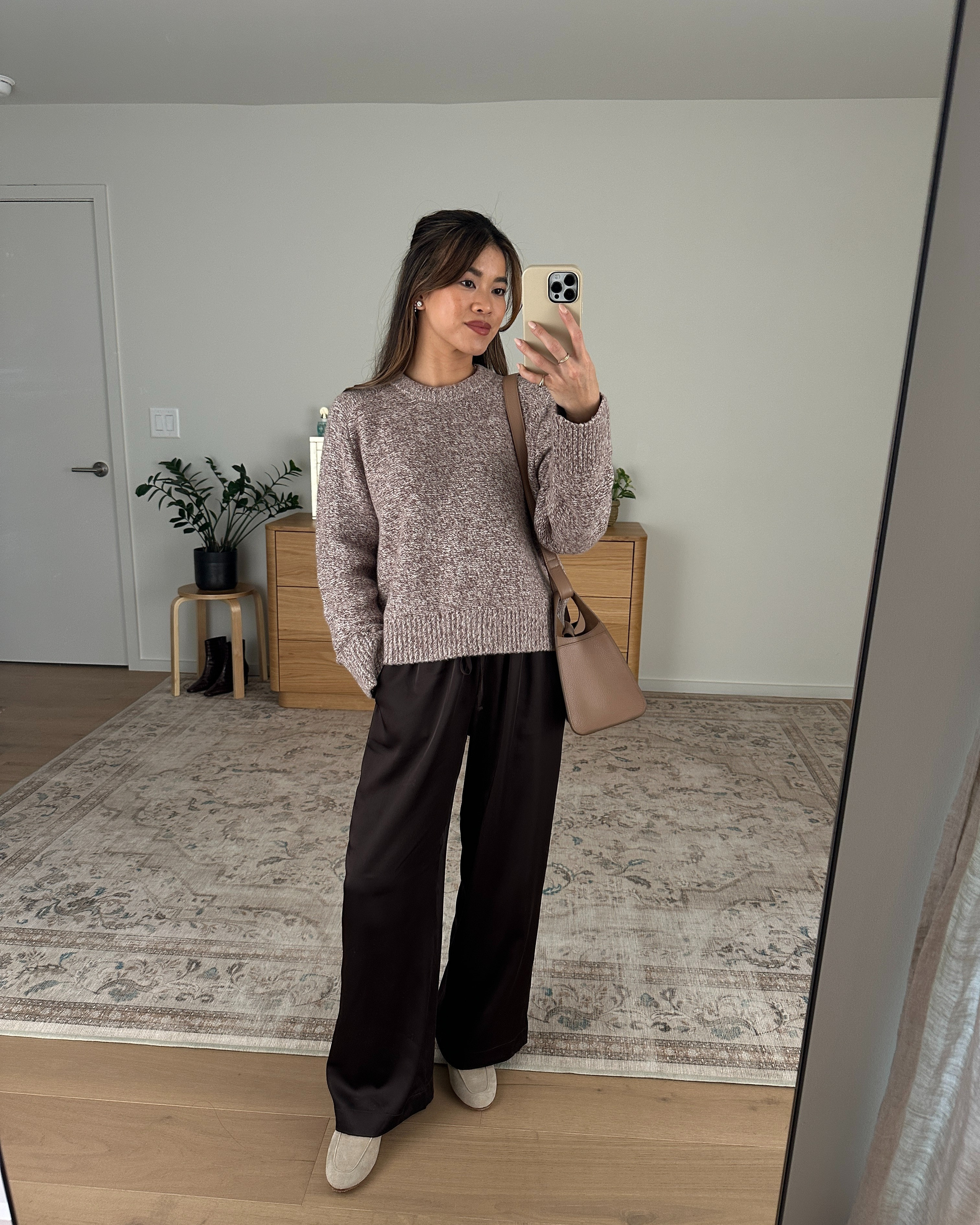 Love these suede loafers from @Quince. They are perfect for fall!

Sizing info:
• Abercrombie A&F Madeline Textural Crew Sweater (Size XS in Brown)
• Abercrombie A&F Gemma Satin Wide Leg Pull-On Pant (Size XS Short in Dark Coffee)

Fall Abercrombie new arrivals, Abercrombie sweaters, Abercrombie petite pants, Abercrombie petite pants, Abercrombie fall sweater, Abercrombie petite sweater, Petite style, petite fashion, mom outfit, mom style, petite pants, petite outfit ideas, petite outfits, best pants for petite, petite pull on pants, vacation outfits, fall outfits, fall style, fall trends, fall looks fall outfit ideas, Abercrombie try on, fall satin pants, fall lookbook, fall outfits, satin pants, petite satin pants

#LTKootd #LTKSeasonal #LTKPetite