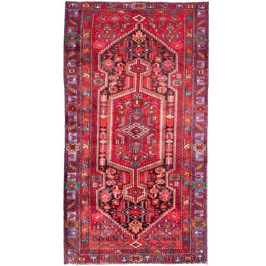 7' 10'' x 4' 3'' Zanjan Authentic Persian Hand Knotted Area Rug - 112386 | Los Angeles Home of rugs