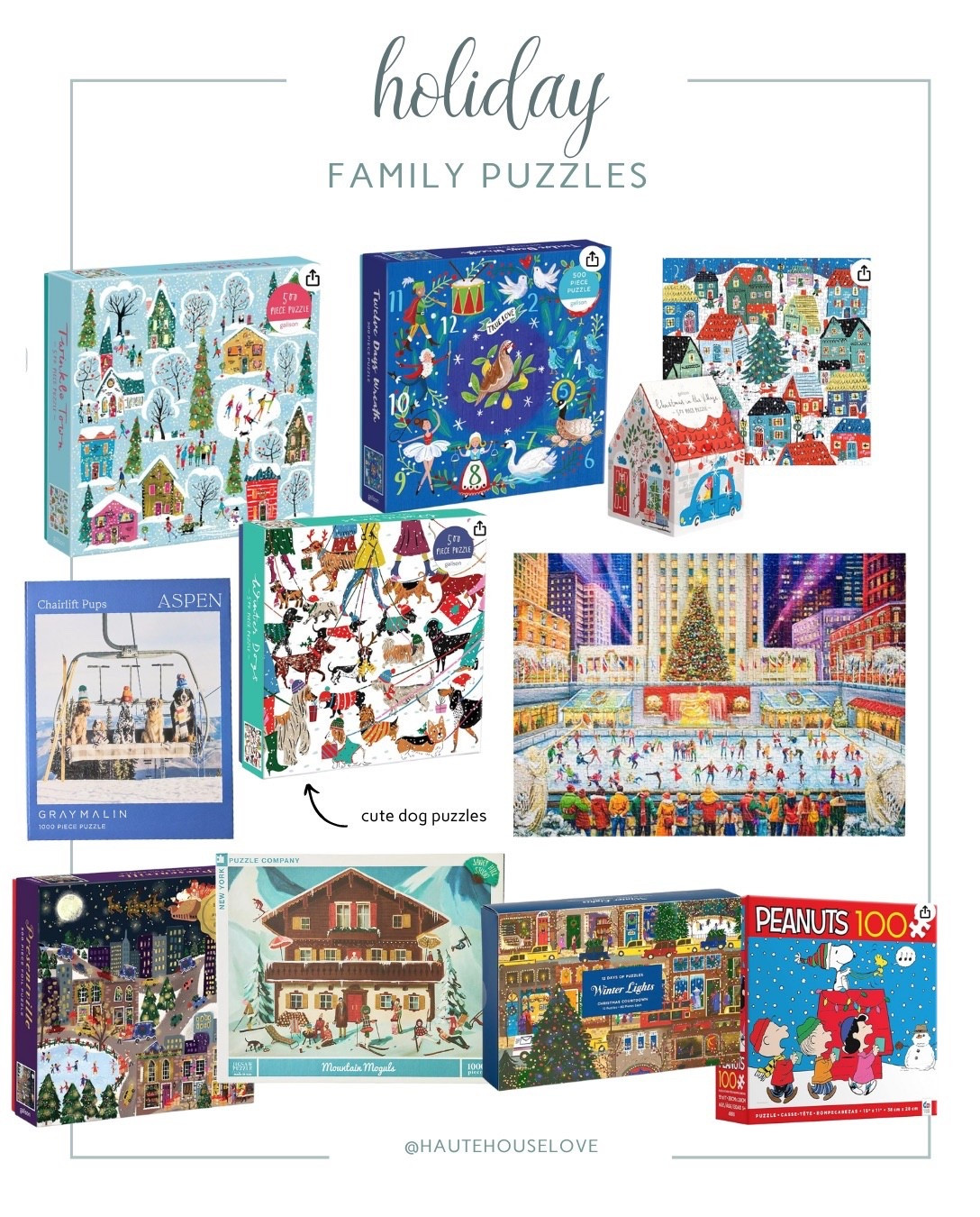 Holiday Family Puzzles 

#LTKSeasonal #LTKHome #LTKHoliday