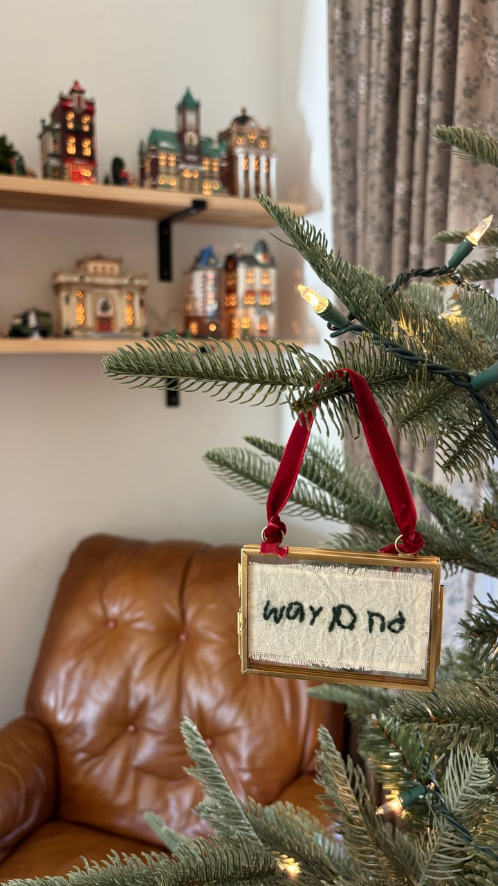 I made the cutest little keepsake ornament today and I’m absolutely unwell. 🥹😭

I traced my kindergartner’s handwriting onto dissolvable embroidery paper, embroidered over it (first time ever… it shows 😅), and popped it into a brass ornament frame. The sweetest little memory from this year.

If you have a preschooler or kindergartner, you absolutely have to try this.

Comment SHOP for the list of materials I used! ✨

#DIYChristmas #KeepsakeOrnament #PreschoolMom #KindergartenMom #HolidayCrafts #ChristmasDIY #MakersGonnaMake