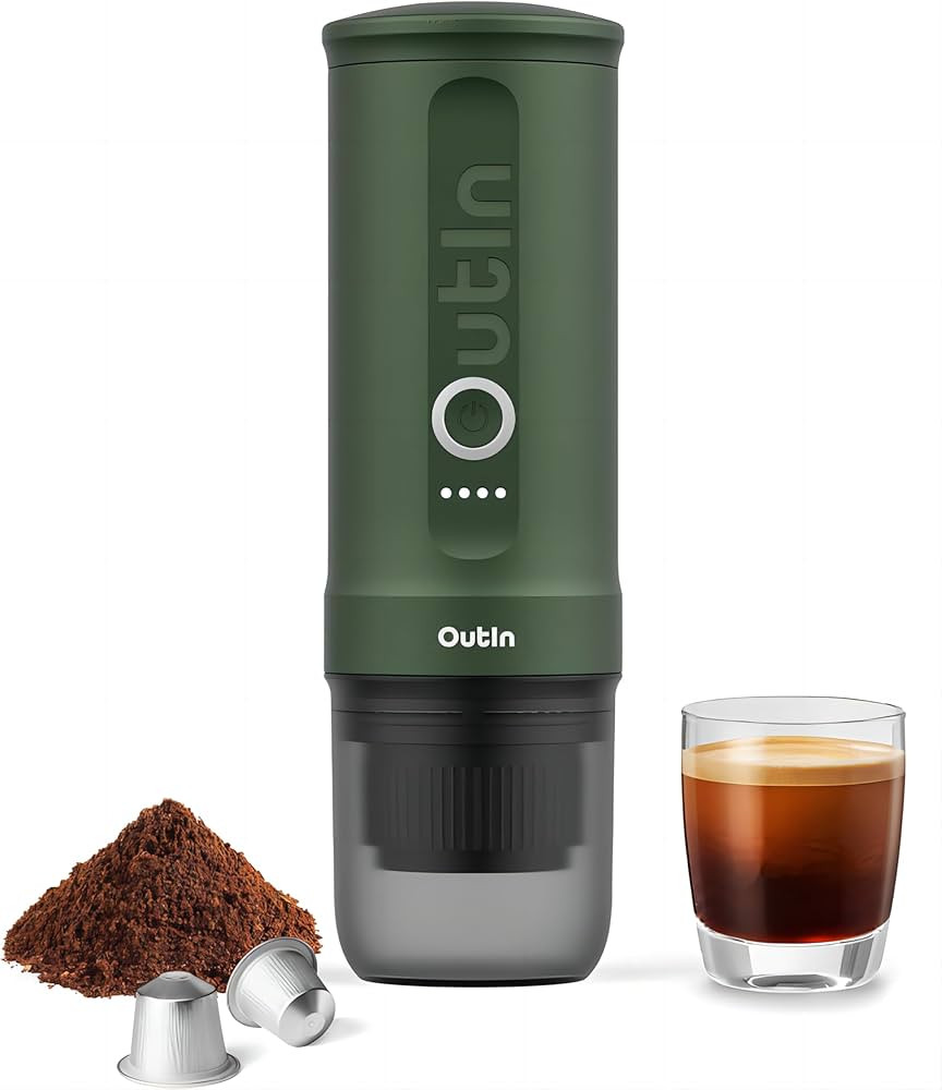Outin Nano Portable Electric Espresso Machine, Travel Coffee Maker for Camping, Car Coffee Maker ... | Amazon (US)