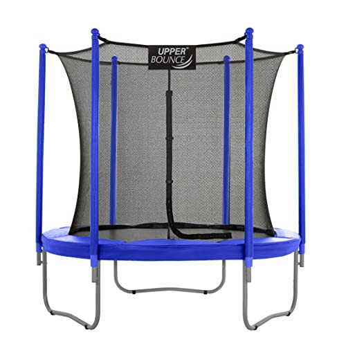 Machrus Upper Bounce 7.5 ft Round Trampoline Outdoor Backyard with Enclosure Net, Recreational, Gymnastics Activity for Kids and Adults, Weight Capacity 220 lbs | Amazon (US)