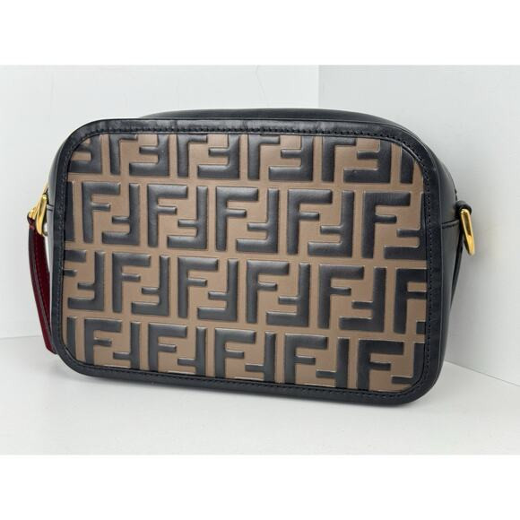 FENDI Vitello Century Bi-Color FF 1974 Embossed Mini Camera Case Maya B-9 | Poshmark