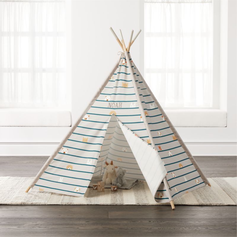 Peek a Boo Animal Teepee + Reviews | Crate and Barrel | Crate & Barrel