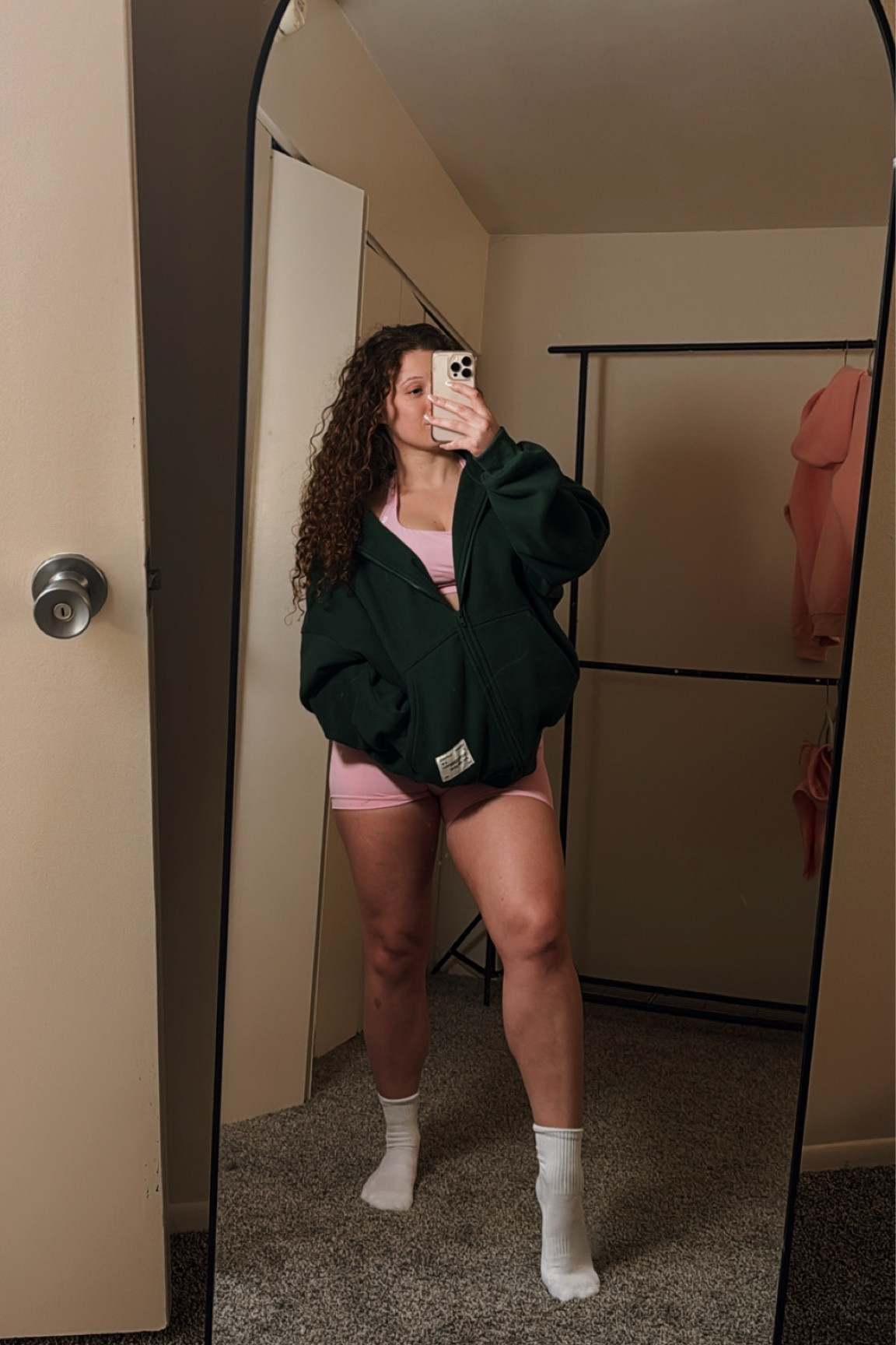 Dynamic duo ✨#gymfit 

Zip up: S
Sport bra: Dfyne M
Shorts: Dfyne S

#LTKFitness