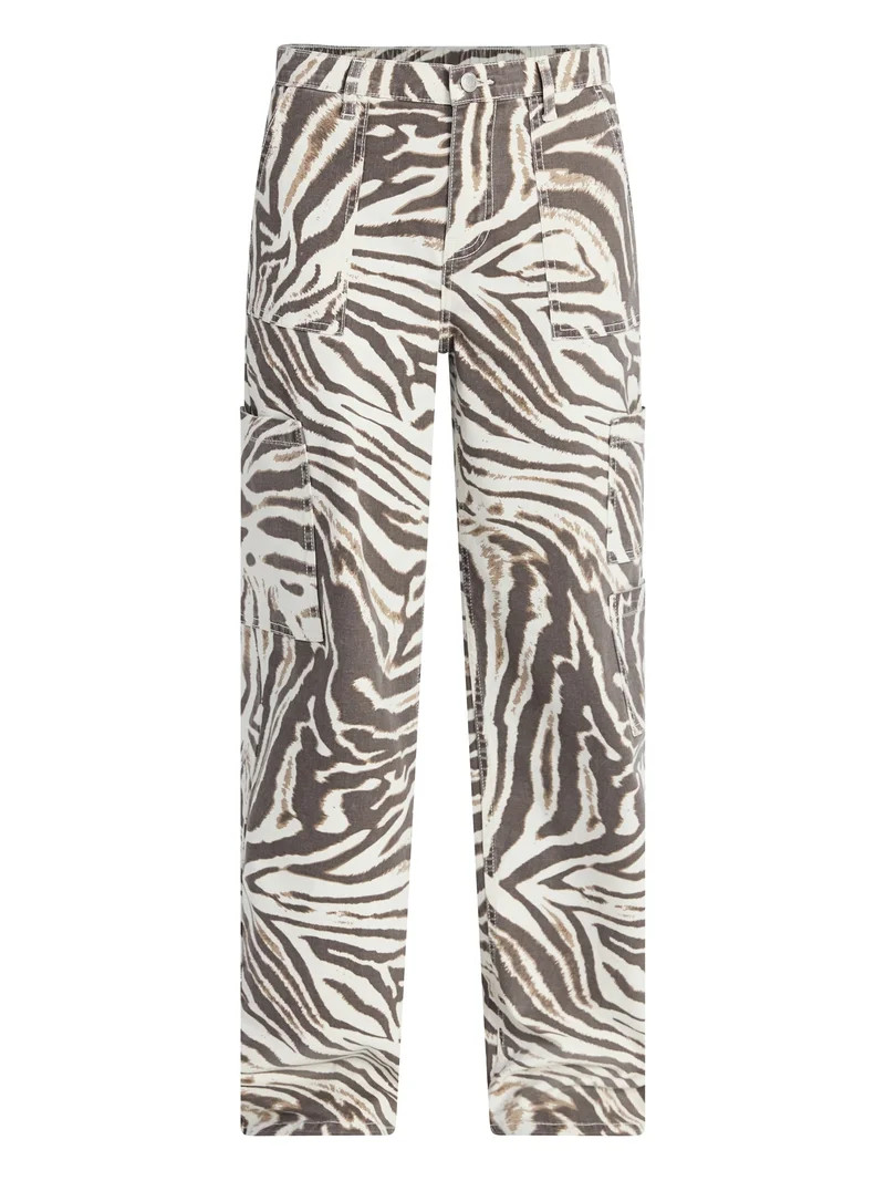 No Boundaries Wide Leg Cargo Pants, 33'' Inseam, Women's and Women's Plus Sizes XXS-4X | Walmart (US)