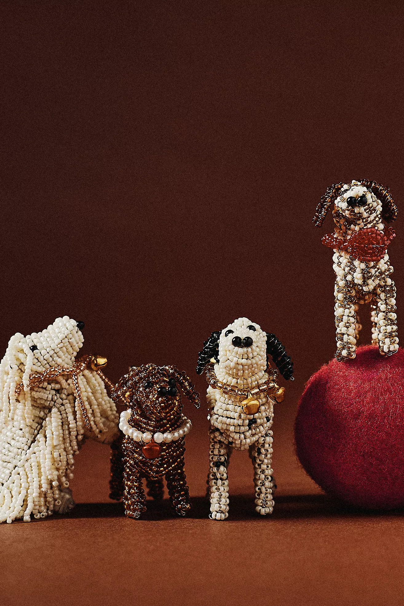 Beaded Dog Ornament | Anthropologie (US)
