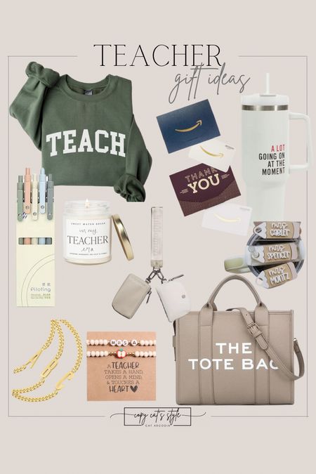 Teacher appreciation gift ideas, teacher gifts, teacher tote bag, teach sweatshirt, teacher Stanley

#LTKparties #LTKfindsunder50 #LTKGiftGuide