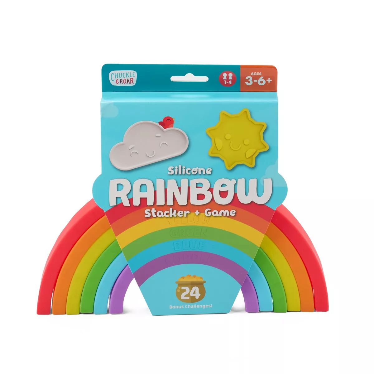 Chuckle & Roar Mini Rainbow Stacker Kids' Puzzle - 8pc | Target