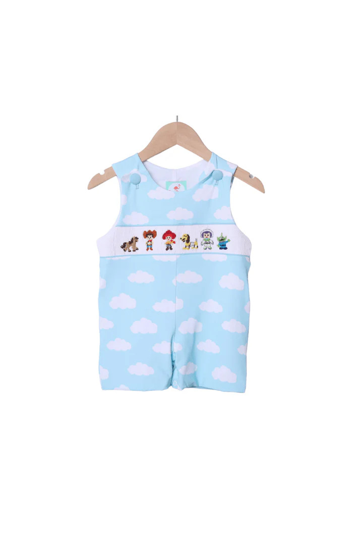Smocked Cowboy and Friends Cloud Jon Jon | The Smocked Flamingo