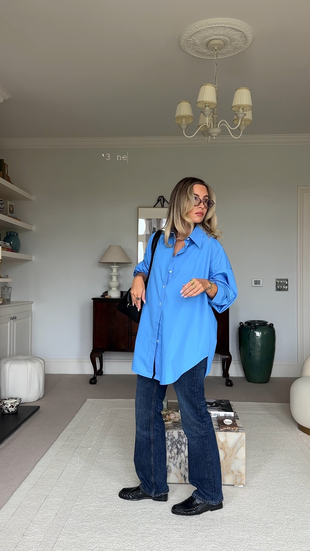 Sizing 🩵
Look 1; jeans size 8, shirt size small
Look 2; jacket small, vest xs, skirt 8
Look 3; shirt small, jeans size 8