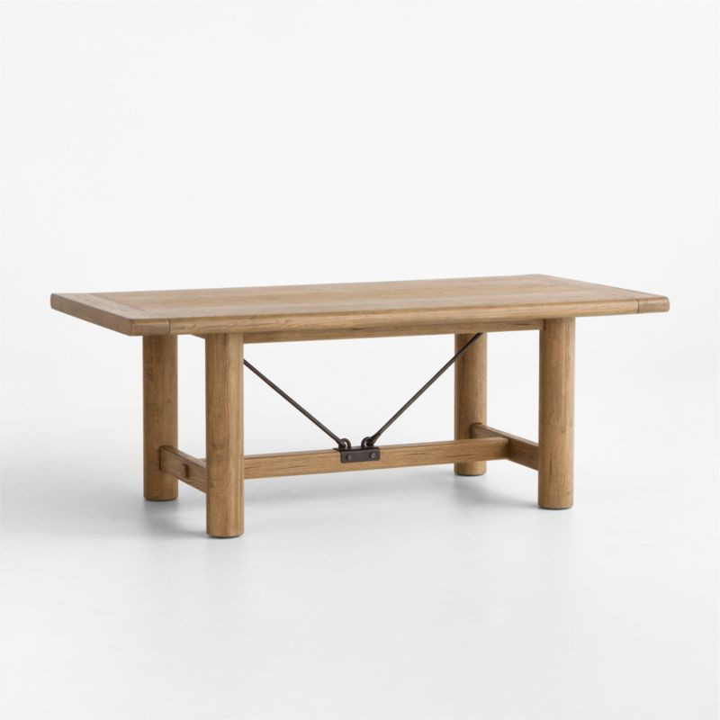 Breckenridge 78"-108" Weathered Rustic Oak Wood Extendable Dining Table + Reviews | Crate & Barre... | Crate & Barrel