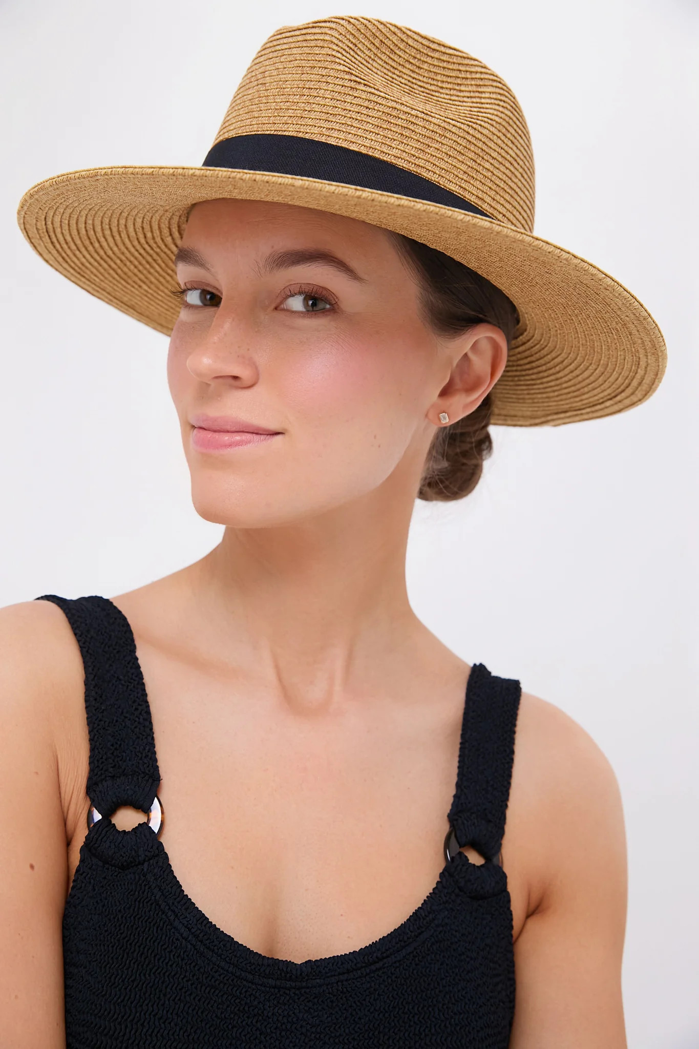 Exclusive Black Wide Brim Sun Hat | Tuckernuck (US)