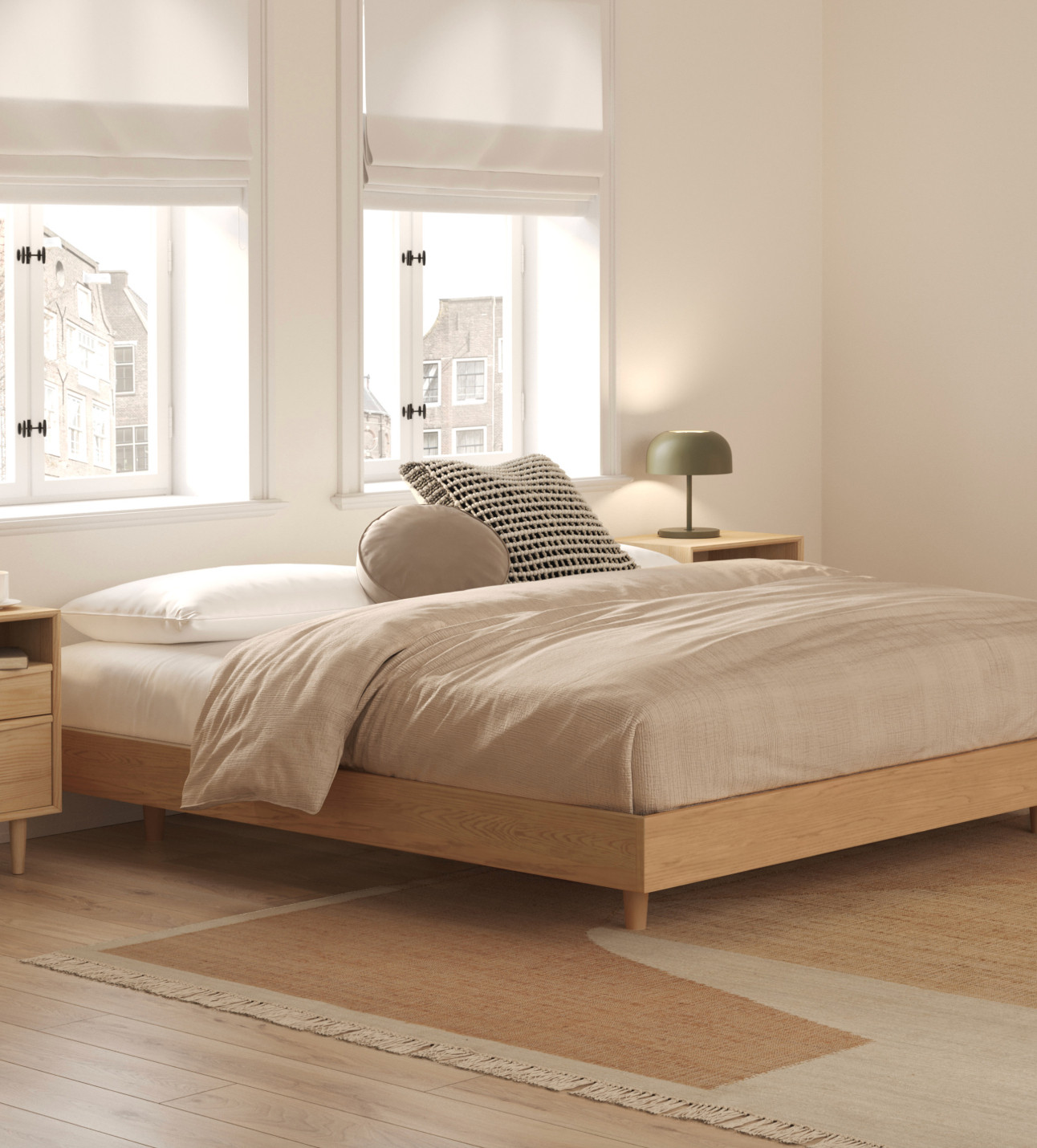 solid wood bedframes! I have the Room & Board Hudson storage bed in white oak.

#LTKHome