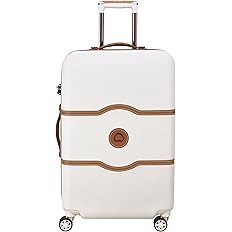 DELSEY PARIS Chatelet Air Hardside Luggage, Spinner Wheels, Champagne White, Checked-Medium 24 In... | Amazon (US)