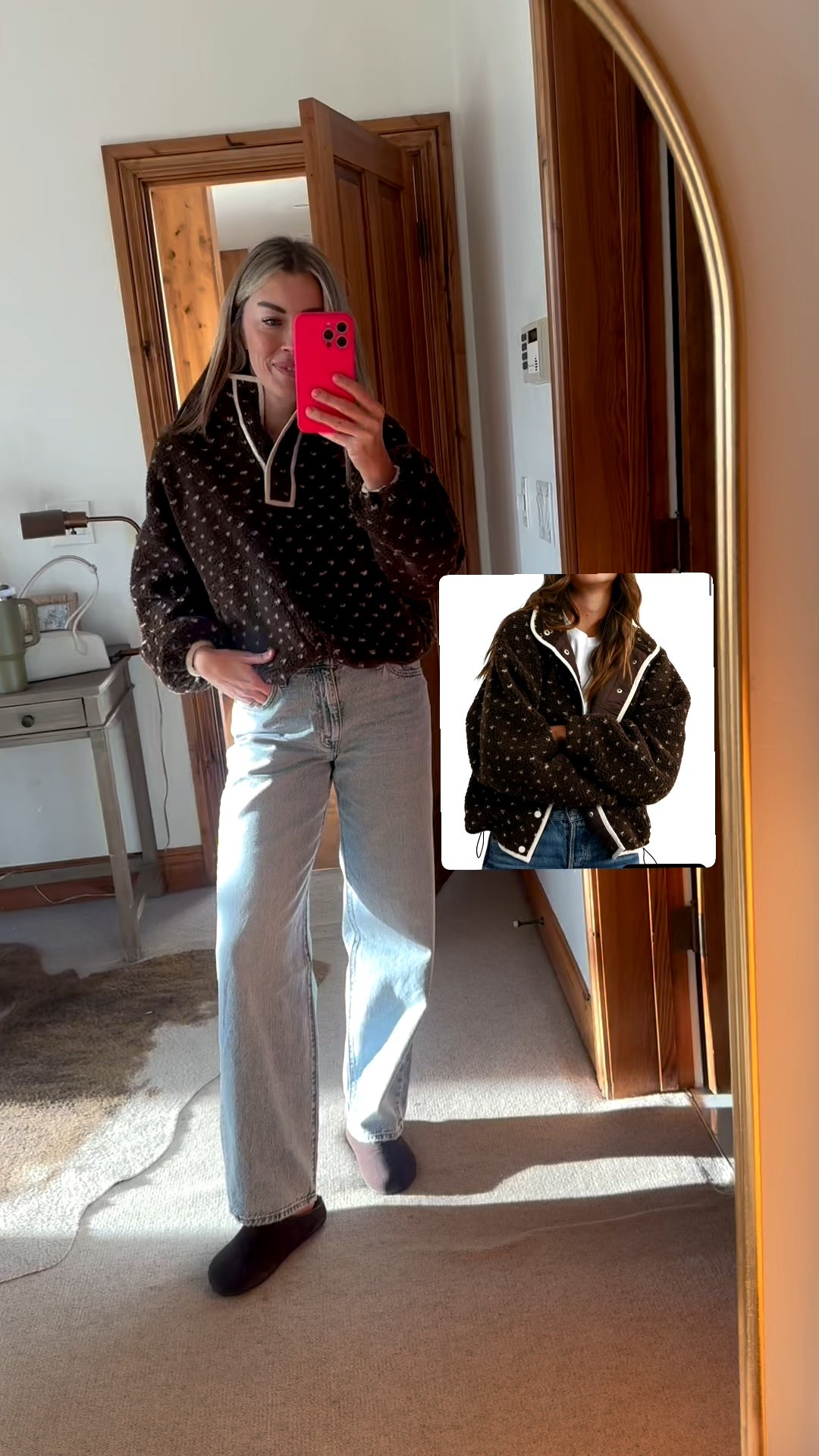 This Amazon fleece looks identical to the brand the great! Also comes in several colors wearing with my new Levi’s and look for less clog/flats 

#LTKootd #LTKFindsUnder50 #LTKWorkwear