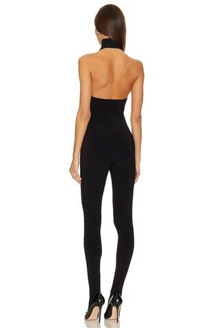X Revolve Halter Turtle Catsuit With Footsie in Black | Revolve Clothing (Global)