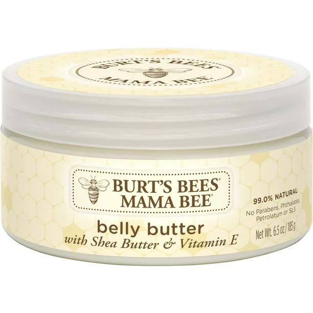 Burt's Bees Mama Bee -Belly Butter, Fragrance Free Lotion, 6.5 Ounce Tub | Walmart (US)