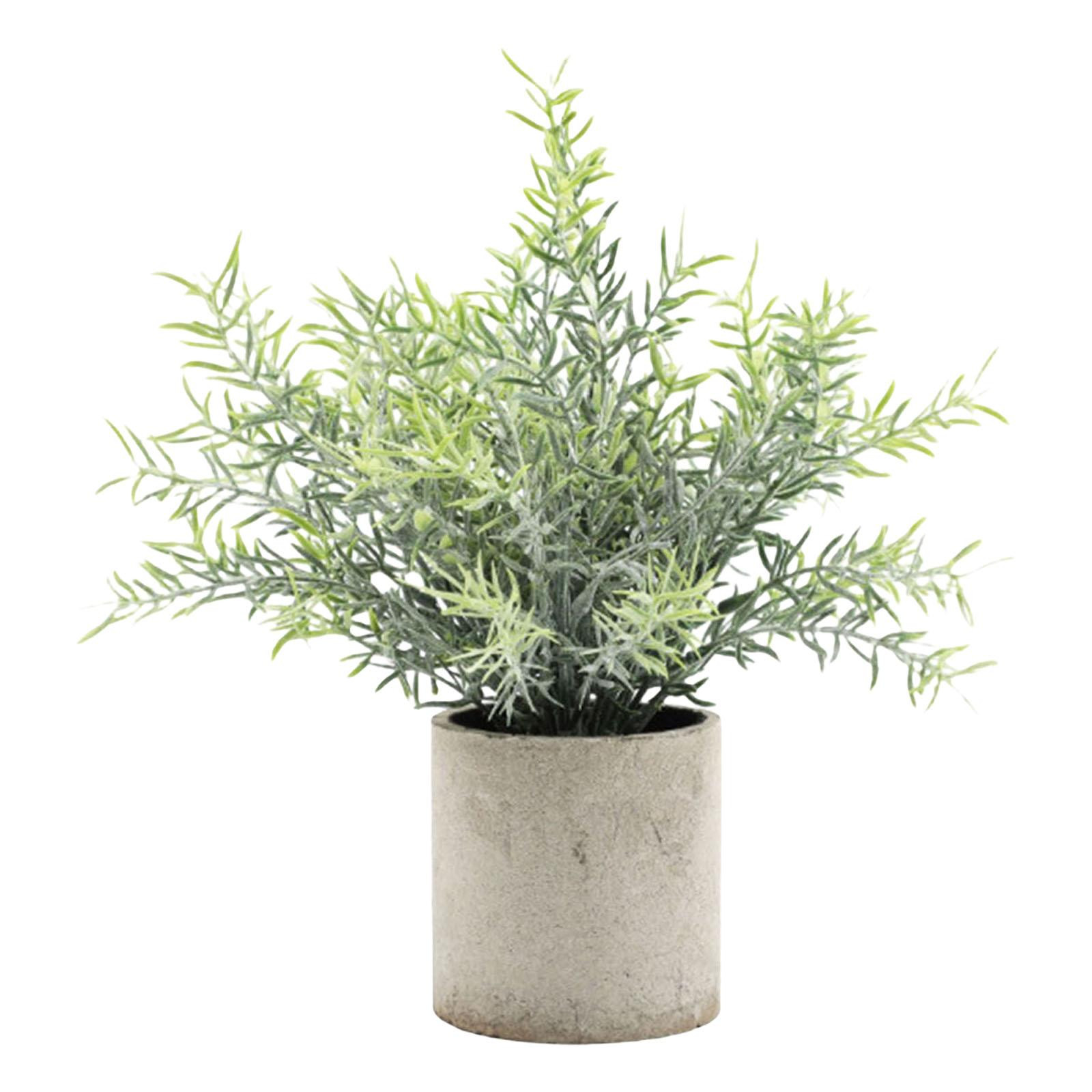 Artificial Potted Plant Greenery Bonsai Small Fake Plants for Bathroom Decor Rosemary - Walmart.c... | Walmart (US)