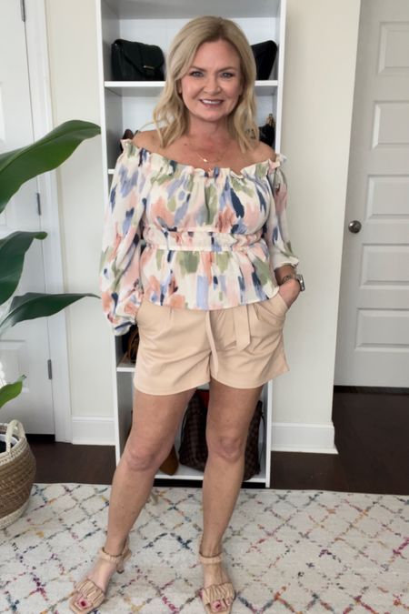 Wearing Medium in top, 6 in shorts 
Spring outfits
Vacation outfits
Resort wear
Date night 
Easter
Shorts
Spring sandals


#LTKSeasonal #LTKshoecrush #LTKFind